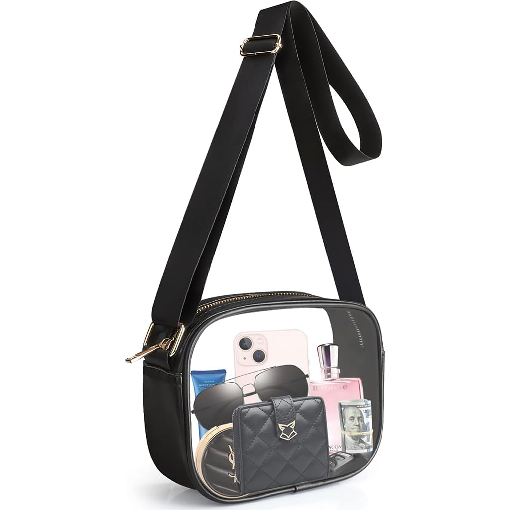 PALAY Crossbody Bag For Women Messenger Bag Waterproof Sling Bag for Women with Adjustable Shoulder Strap Transparent Purse Clear Bags PALAY Crossbody Bag For Women Messenger Bag Waterproof Sling Bag for Women with Adjustable Shoulder Strap Transparent Purse Clear Bags